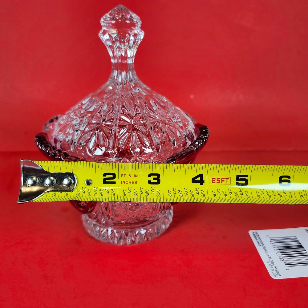 Vintage Anna Hütte Bleikristall lead crystal candy dish, made‎ in Germany.
